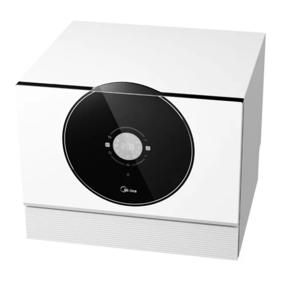 Midea Counter Top Dishwasher with 7 Programs 6 Settings - White